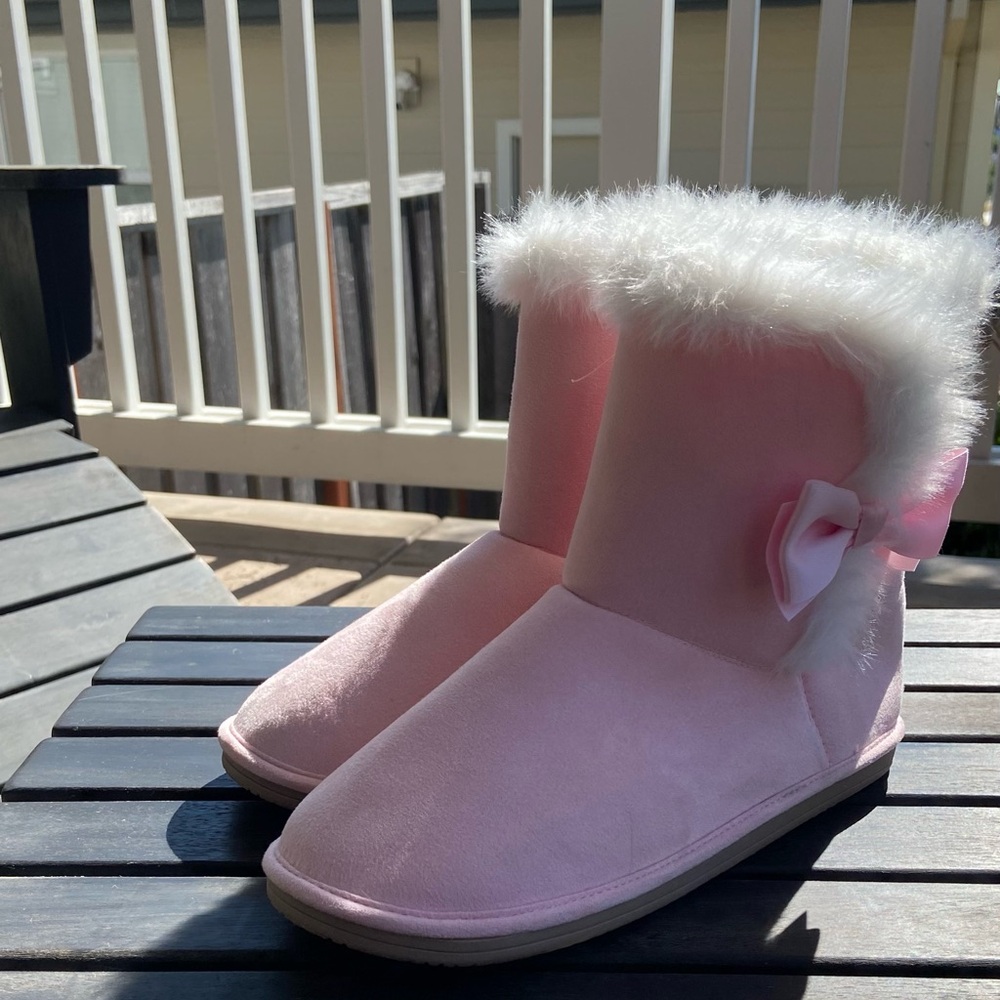 Gymboree Pink Ankle Boots with Bow
